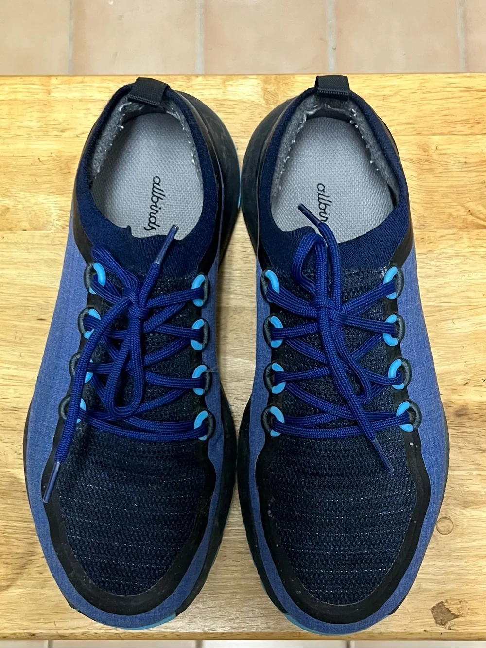 Allbirds Trail Runners SWT in the Hazy Cobalt/True Navy men’s Sz 11.5